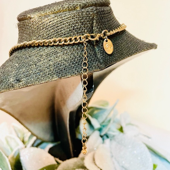 Statement Gold and Silver Leaf Necklace - Picture 3 of 3